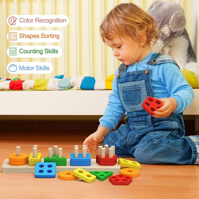PEBIRA Montessori Shape Sorter