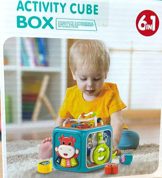 مكعب الأنشطة التعليمية 6 في 1 (Activity Cube Box)